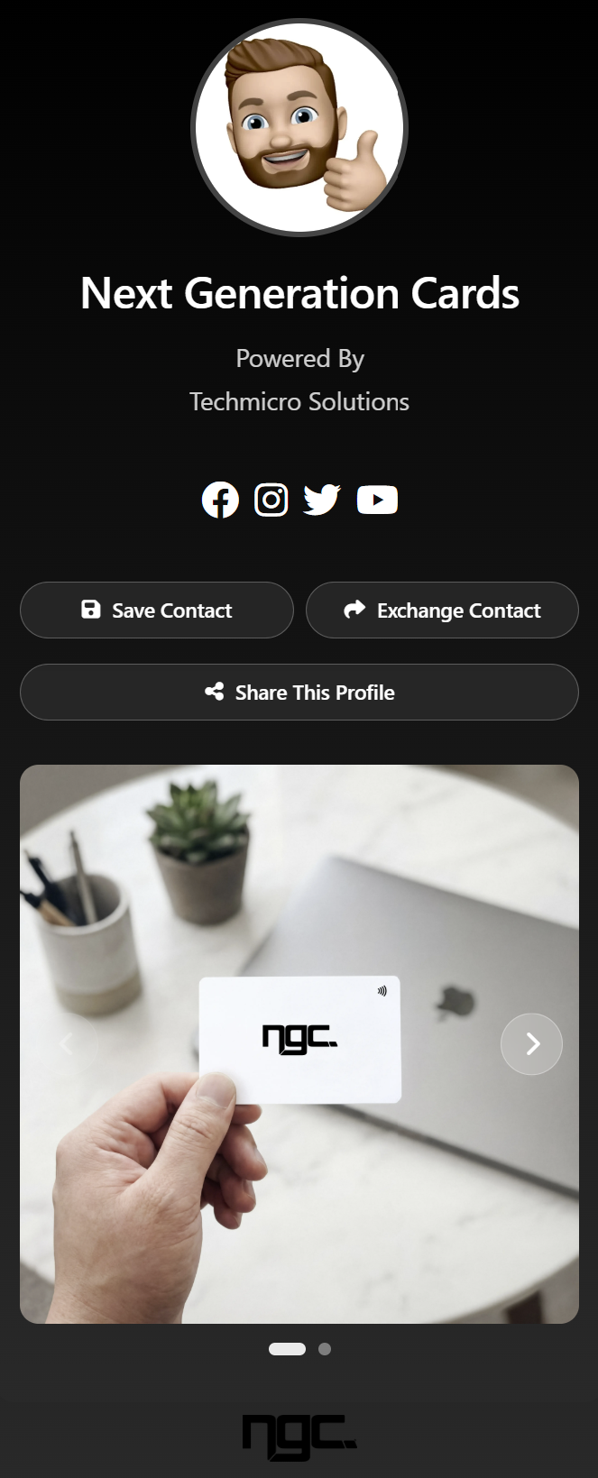 Customize your digital profile - NGC